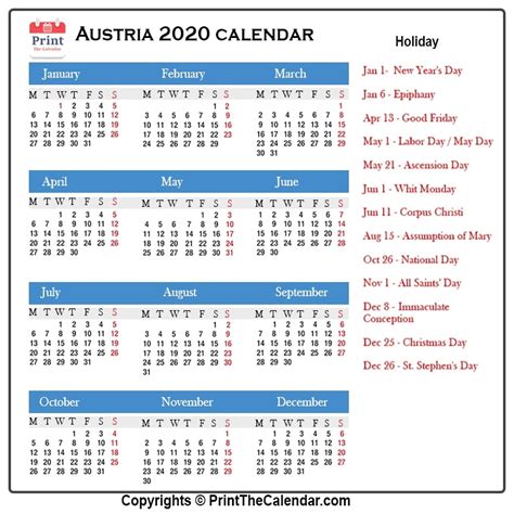official holidays in austria